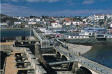 Bild vergrößern: Ansicht St. Peter Port von battery Castle Cornet (Guernsey)