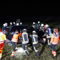 Bild vergrößern: Feuerwehr Biberach - Einsatz bei einem Verkehrsunfall
