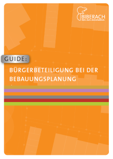Bild vergrößern: Cover Broschüre Informationen zur Bürgerbeteiligung im Bebauungsplanverfahren