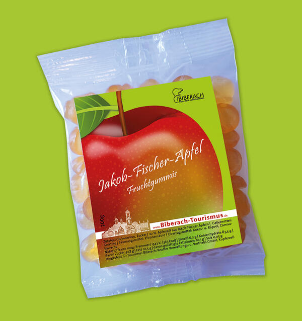 Fruchtgummis aus Jakob-Fischer-Apfelsaft